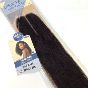 Outre Laid & Slayed Lace Closure Deep Wave 12" Natural Brown Hair